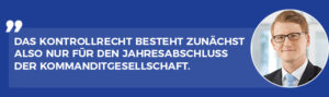 Auskunftsrecht Jahresabschluss